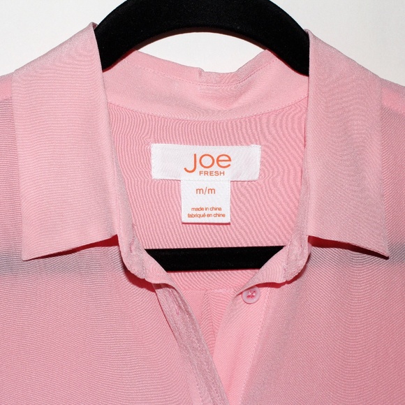 Joe Fresh Silk Button-Up Short Sleeve Shirt - Picture 10 of 14
